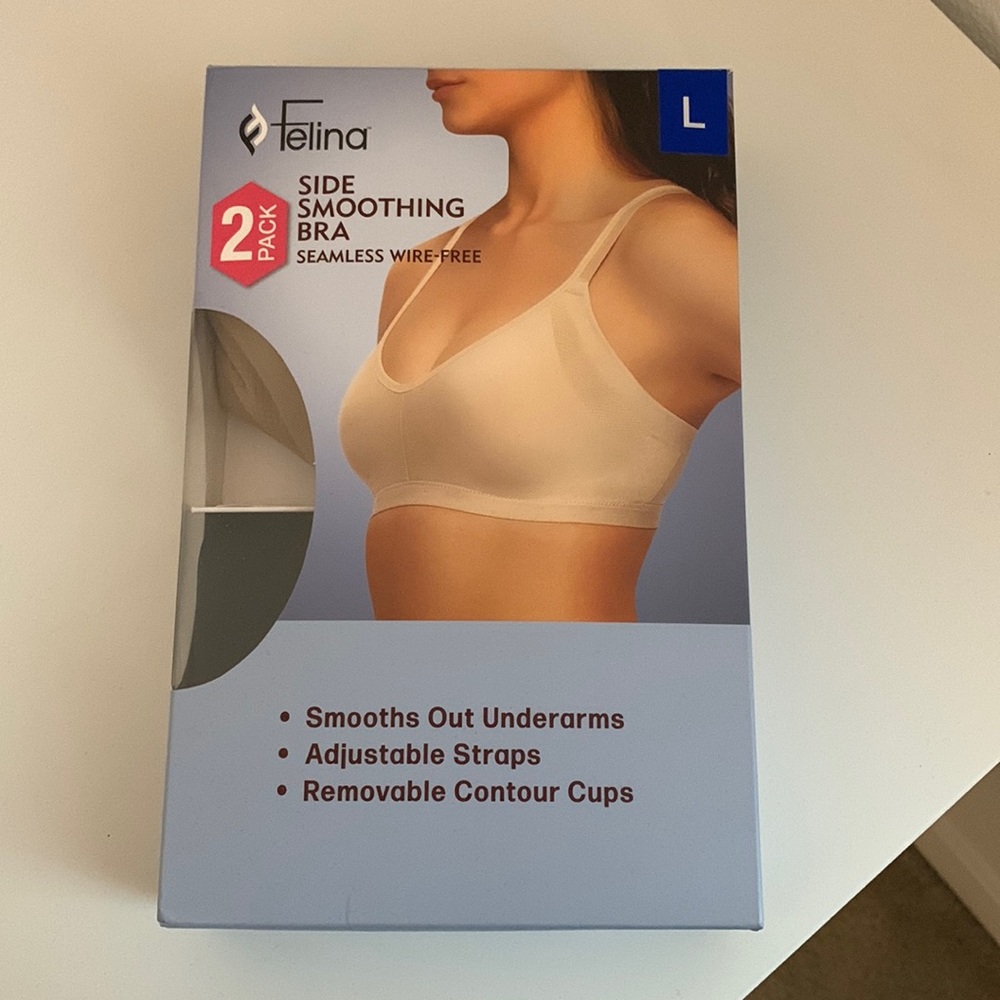 Felina side smoothing bra 2 pack